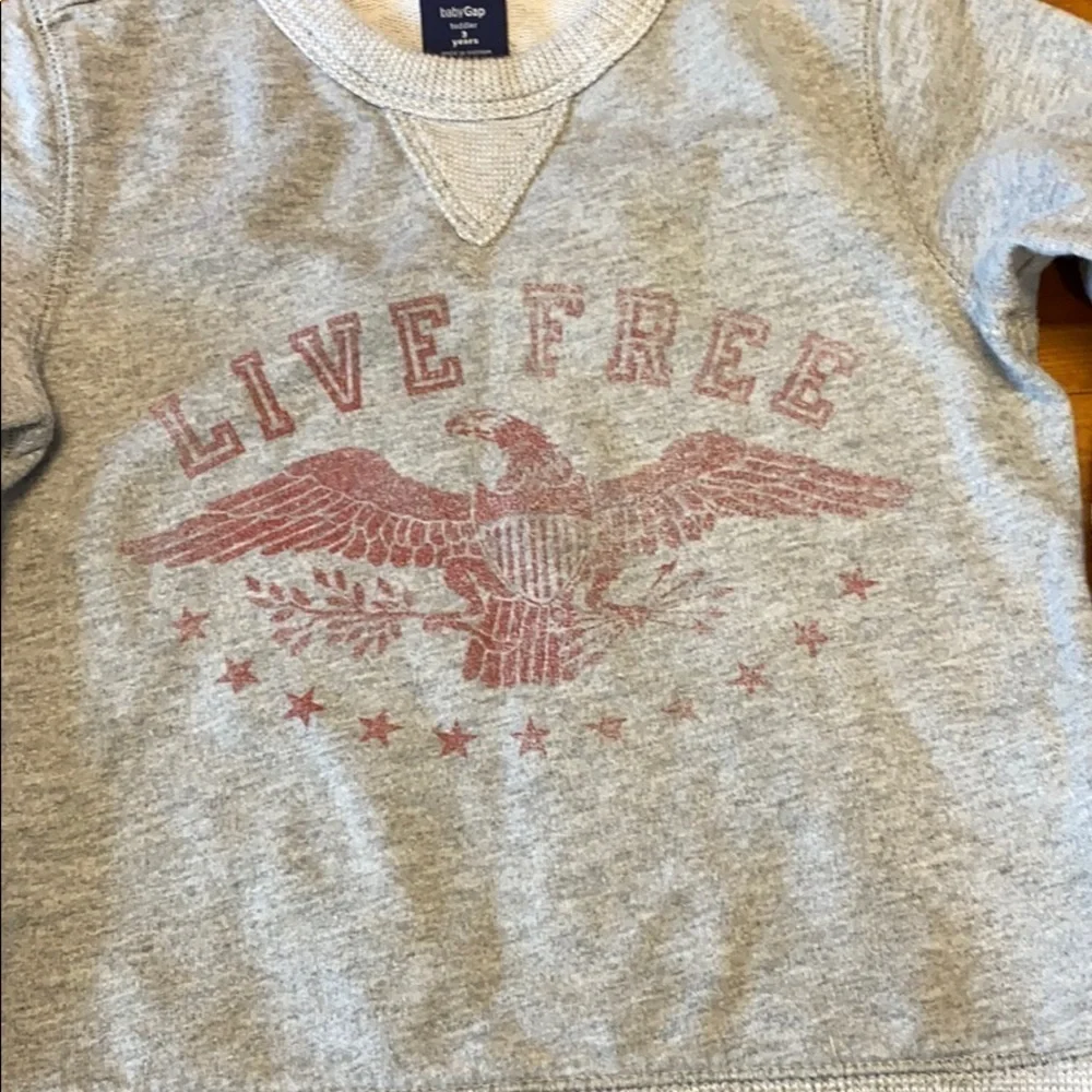 Gap 3T Live Free Eagle Crew